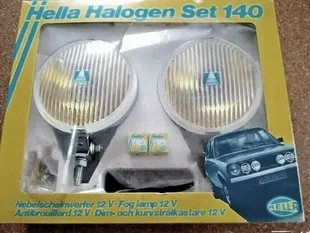 39714:Hella 140 halogen chrome fog lights fog lamp VW Beetle Bus Porsche 911
