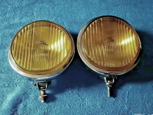39641:Bosch yellow chrome fog lights fog lamps VW beetle bus Porsche 911