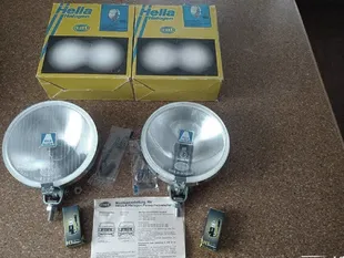 39646:Hella Halogen 160 chrome driving lights lamp VW Porsche