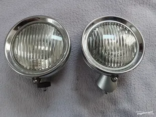 42654:vintage Hella 105 chrome fog lights vw porsche