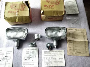 41336: Bosch-Nebelscheinwerfer aus Chrom für VW Käfer, Porsche 356, 911 und Mercedes Karmann